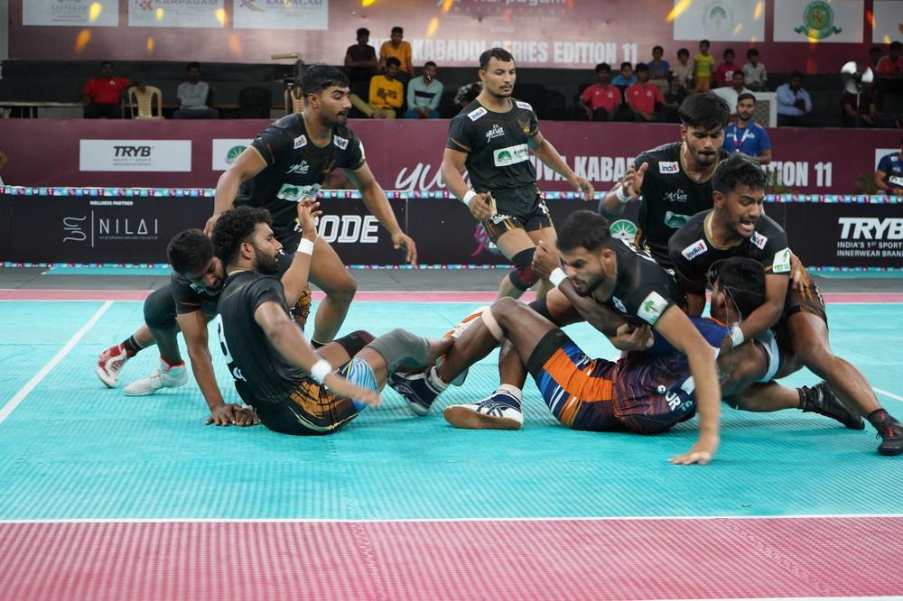 One-sided contests and a tied encounter highlighted the proceedings of the Day 15