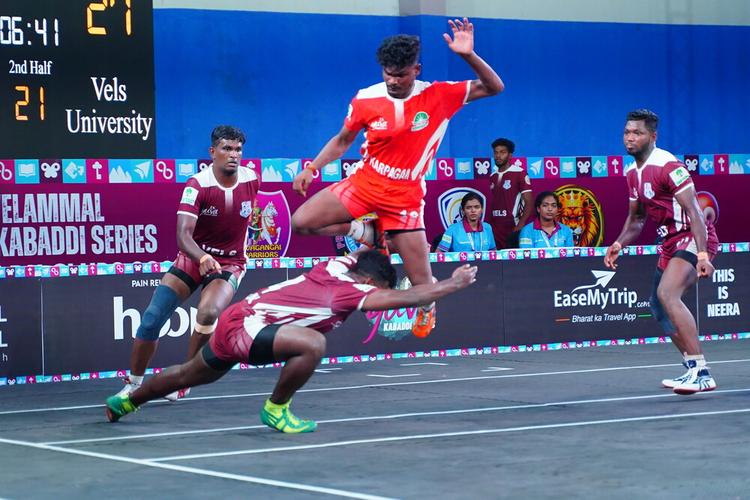 Arulnanthababu - Match 25 - Vels University vs Karpagam University - YKS TN CLUBS 2024