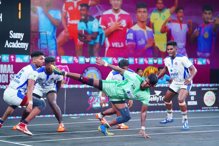 Abikumar M Suresh Kumar - Match 43 - PRIST University vs Samy Academy - YKS TN CLUBS 2024