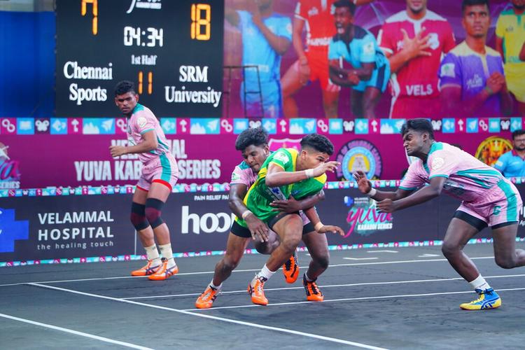 B Tharniesh - Match 44 - Chennai Sports vs SRM University - YKS TN CLUBS 2024