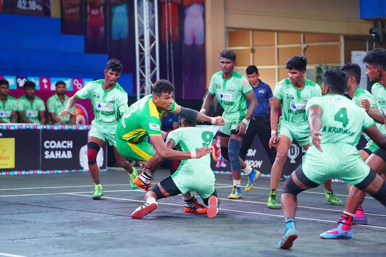K Dharanidharan - Match 46 - SRM University vs Samy Academy - YKS TN CLUBS 2024