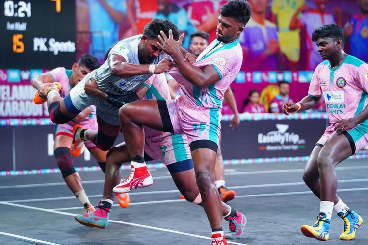 B Tharniesh - Match 48 - Chennai Sports vs PK Sports - YKS TN CLUBS 2024