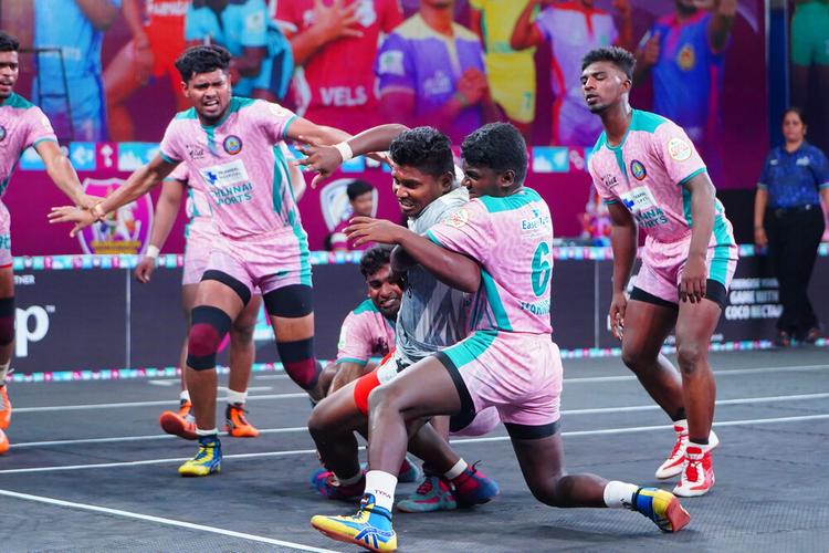 B Tharniesh - Match 48 - Chennai Sports vs PK Sports - YKS TN CLUBS 2024