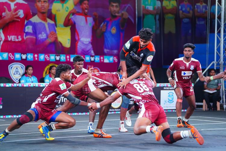 V Mathavan - Match 57 - Vels University vs AMKC Gobi - YKS TN CLUBS 2024