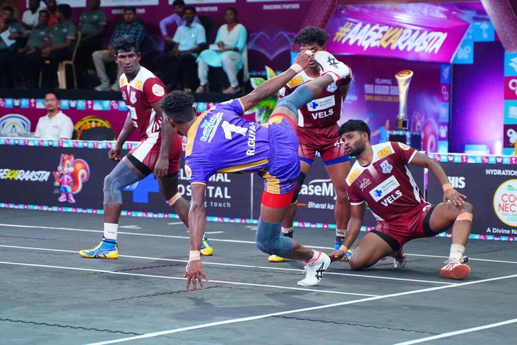 Ajith Kumar. M - Semi-Final 1 - Vels University vs N.A. Academy - YKS TN CLUBS 2024